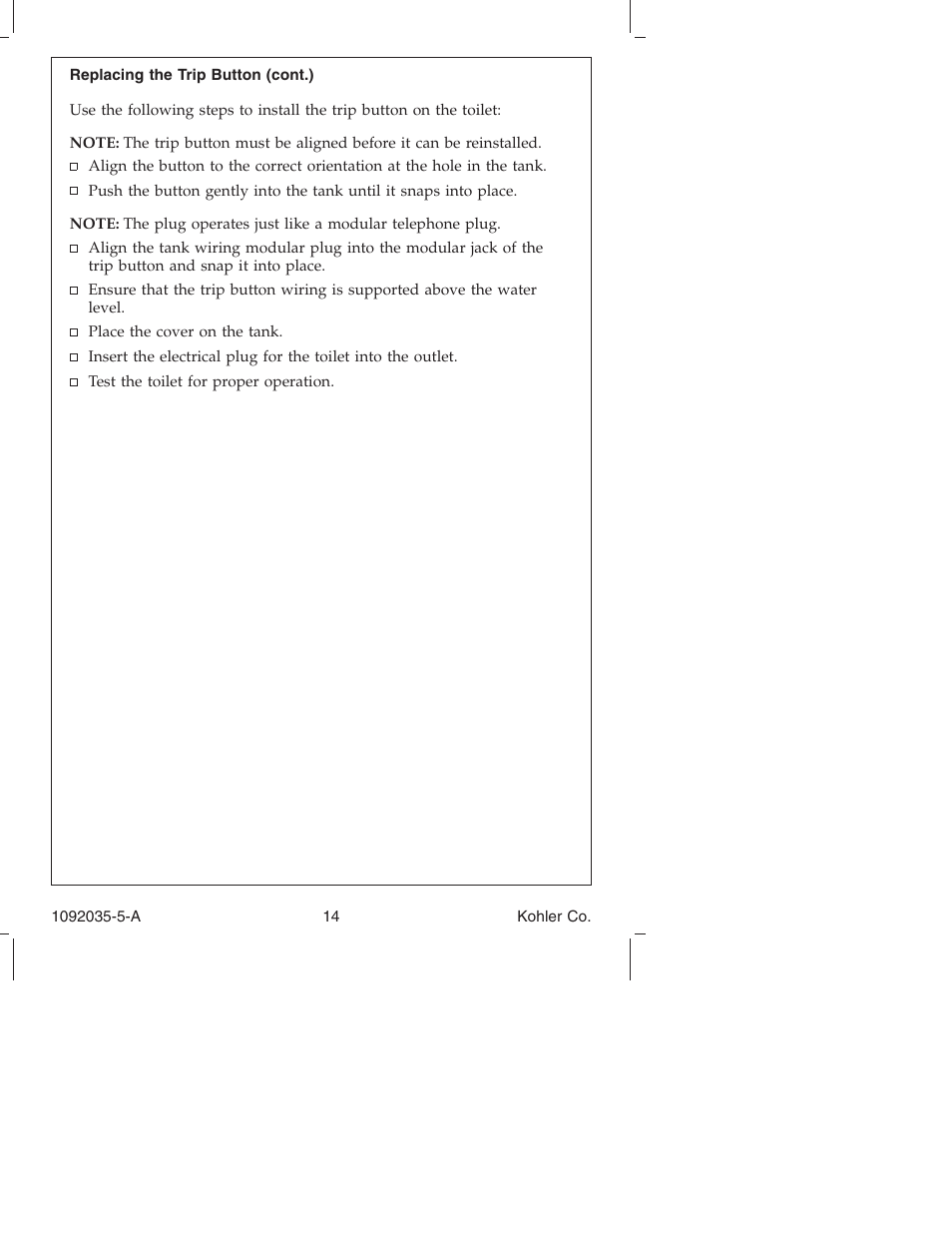 Kohler Toilet and Bidet Seat K-3607 User Manual | Page 14 / 76