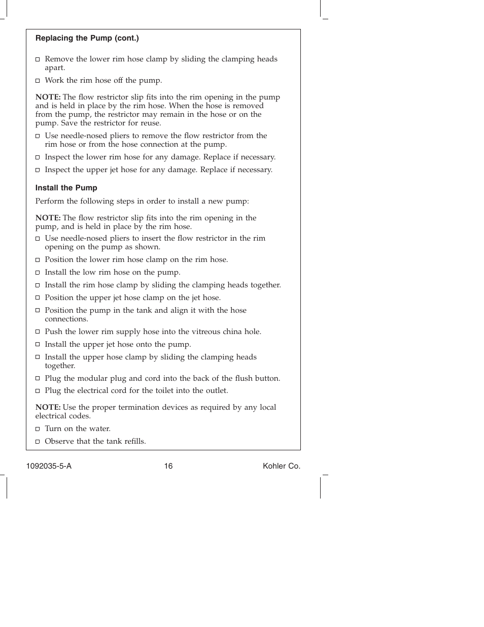 Kohler Toilet and Bidet Seat K-3607 User Manual | Page 16 / 76