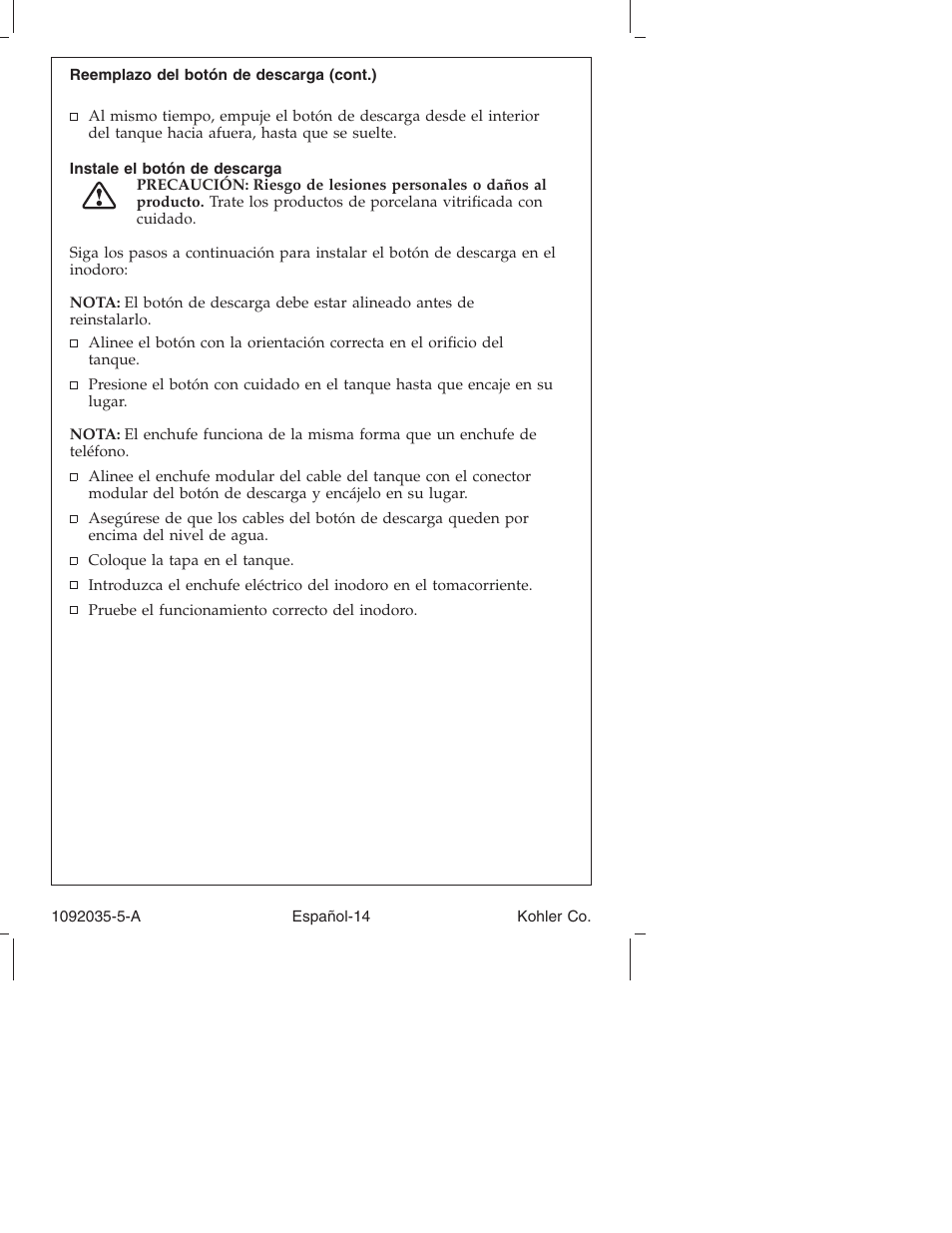 Kohler Toilet and Bidet Seat K-3607 User Manual | Page 62 / 76