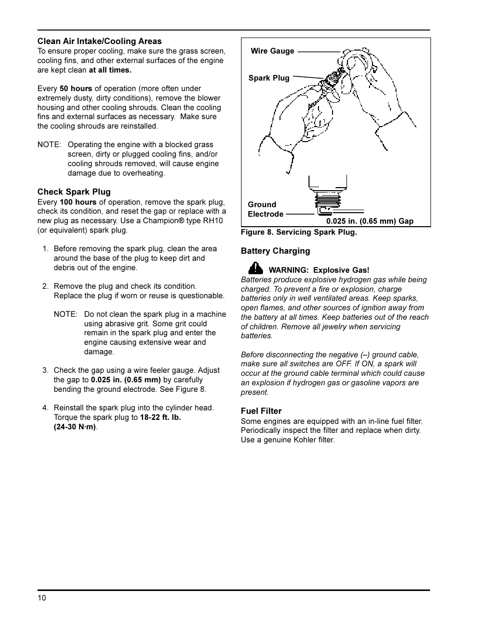 Kohler K582 User Manual | Page 10 / 17