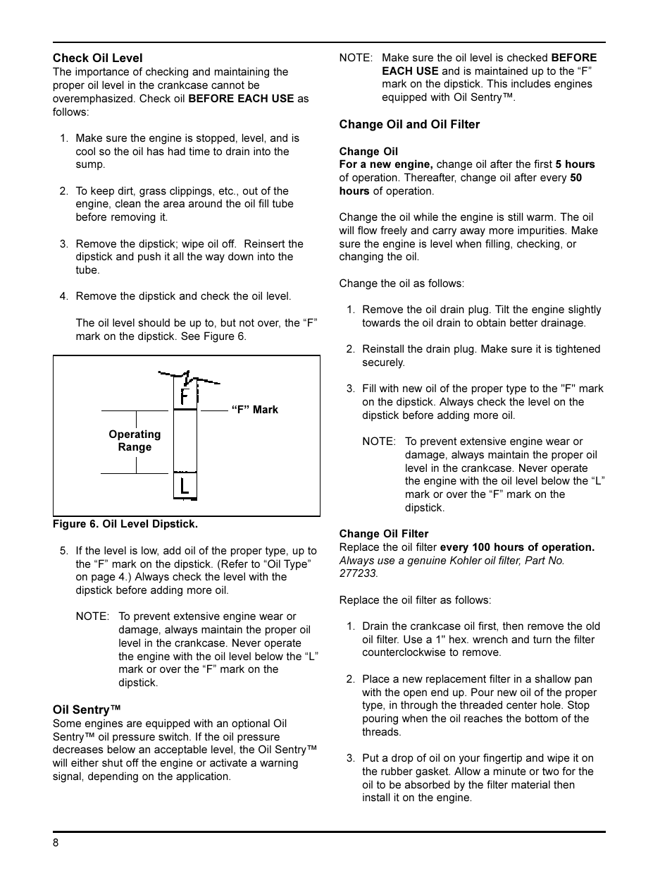 Kohler K582 User Manual | Page 8 / 17