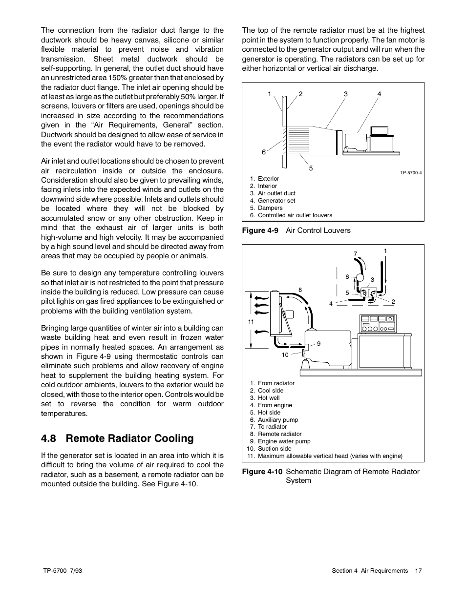 8 remote radiator cooling | Kohler Generator Sets 20--2800 kW User Manual | Page 29 / 56