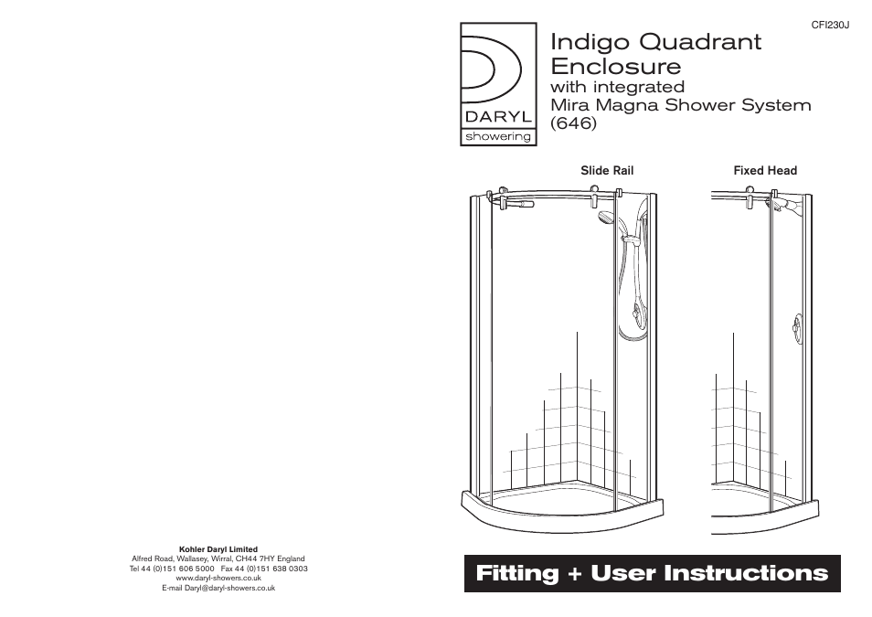 Kohler CFI230J User Manual | 14 pages