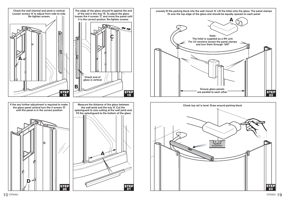 Ab c | Kohler CFI230J User Manual | Page 10 / 14