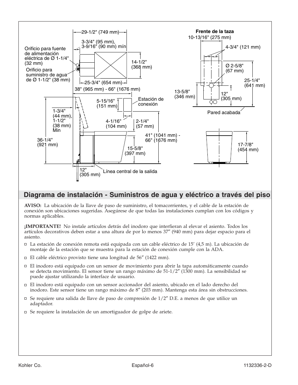 Kohler Toilet K-3900 User Manual | Page 49 / 68