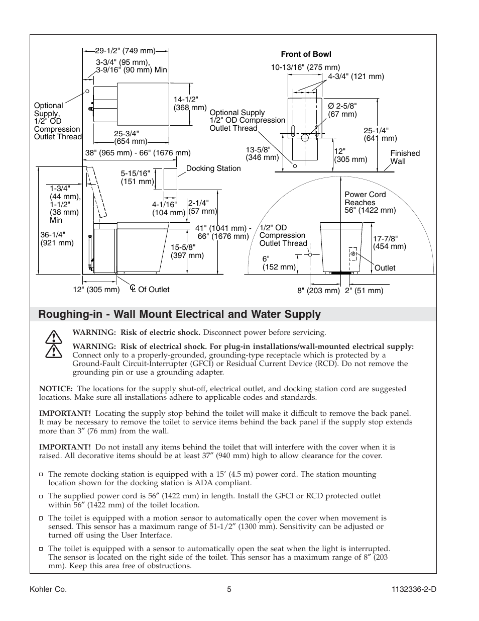 Kohler Toilet K-3900 User Manual | Page 5 / 68