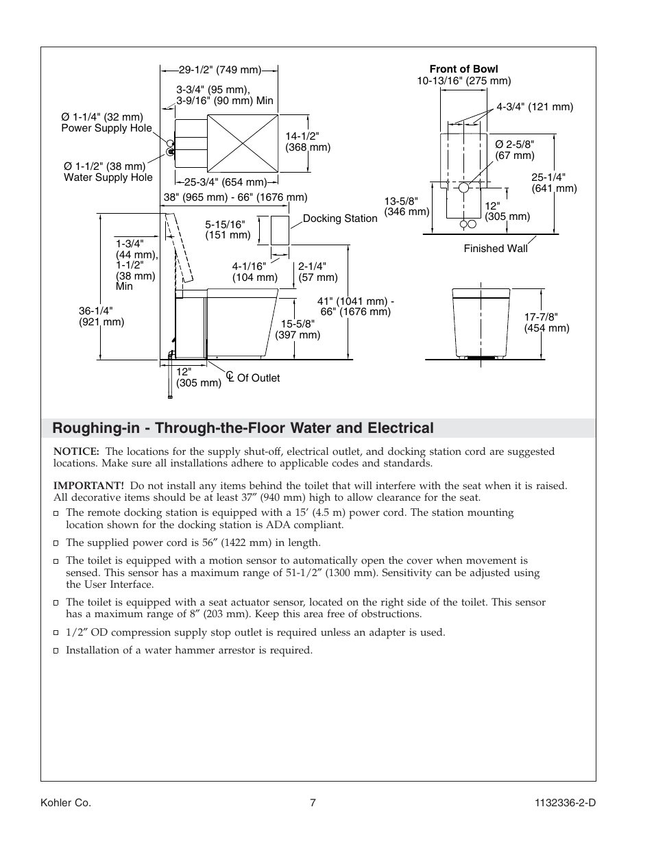 Kohler Toilet K-3900 User Manual | Page 7 / 68