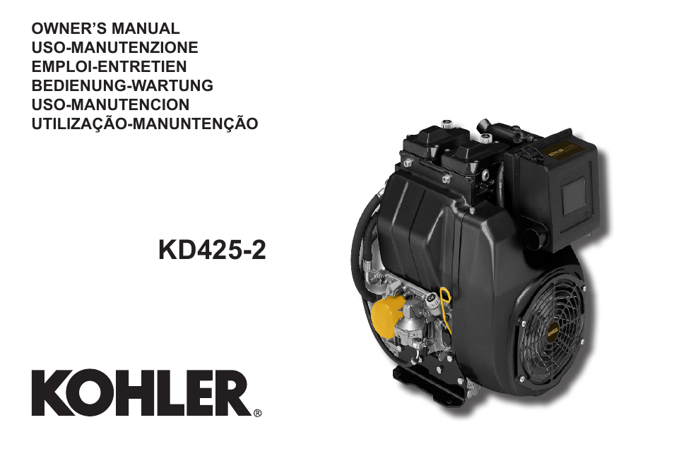 Kohler KD425-2 User Manual | 136 pages