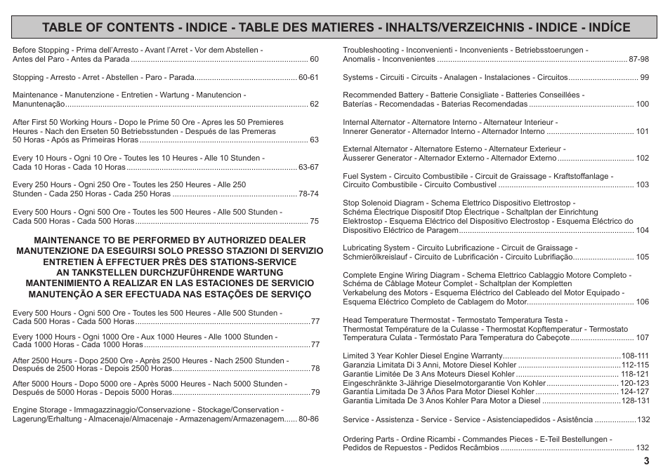 Kohler KD425-2 User Manual | Page 3 / 136