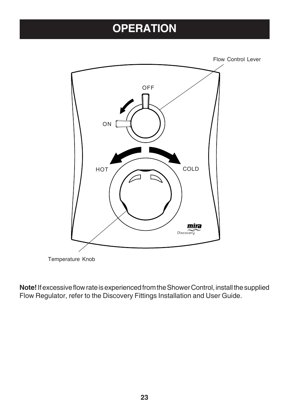 Operation | Kohler Discovery User Manual | Page 23 / 28