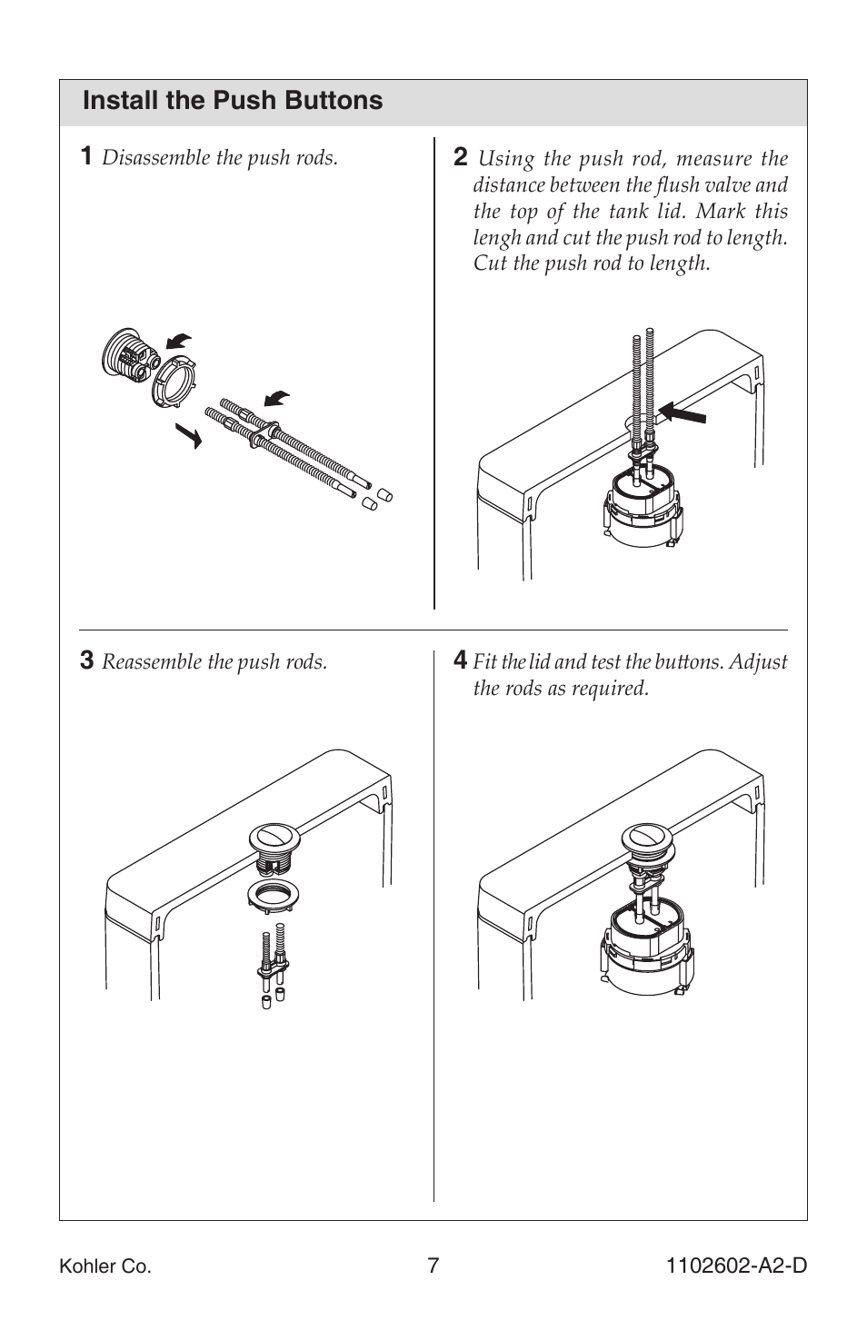 Kohler Dual-Flush	Toilet 1102602-A2-D User Manual | Page 7 / 12