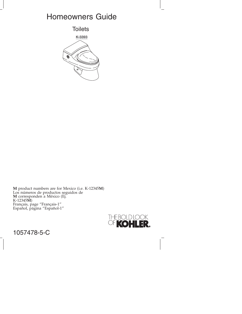 Kohler K-3393 User Manual | 76 pages