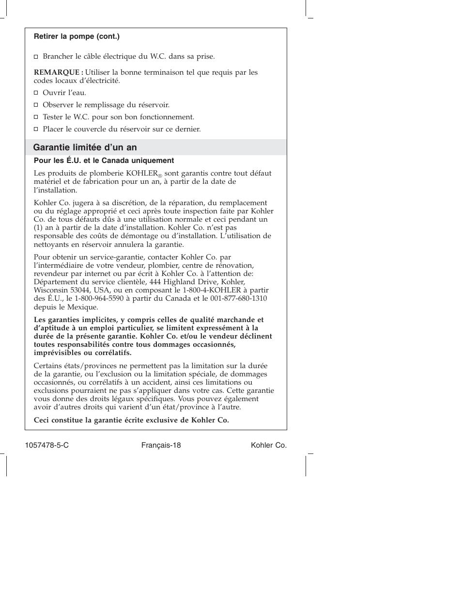 Kohler K-3393 User Manual | Page 42 / 76