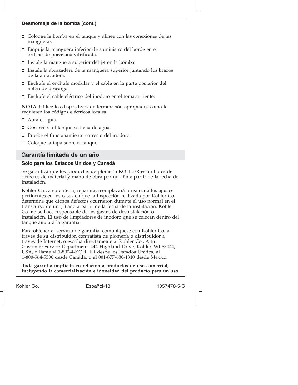 Kohler K-3393 User Manual | Page 67 / 76