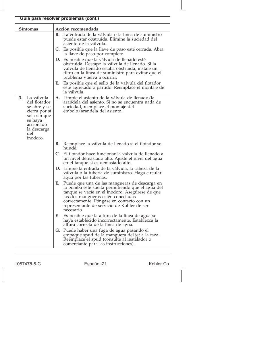 Kohler K-3393 User Manual | Page 70 / 76