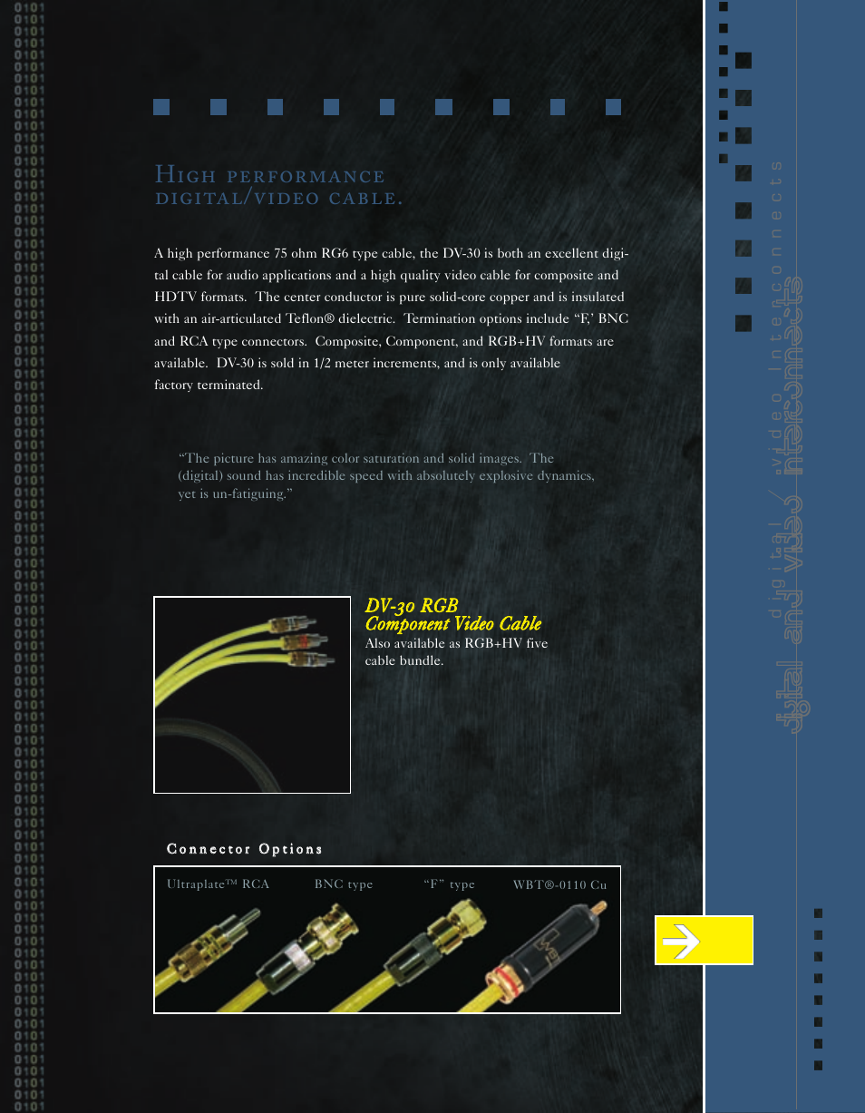 Digital and video interconnects, High performance digital/video cable | Kimber Kable Music Harmony with Science PowerKordsTM User Manual | Page 27 / 84