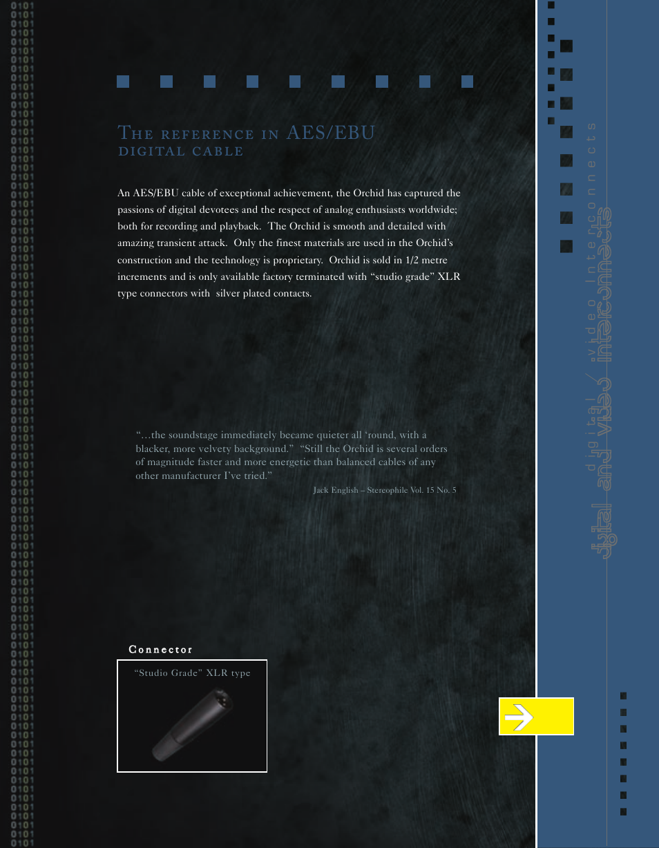Digital and video interconnects, The reference in aes/ebu digital cable | Kimber Kable Music Harmony with Science PowerKordsTM User Manual | Page 37 / 84