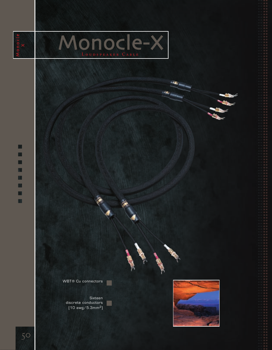 Mmoonnooccllee--xx | Kimber Kable Music Harmony with Science PowerKordsTM User Manual | Page 52 / 84