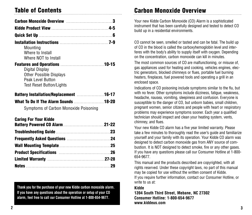 Kidde KN-COB-B User Manual | Page 2 / 15