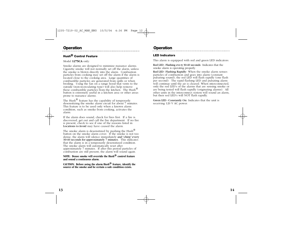 Kidde 1275CA User Manual | Page 8 / 12