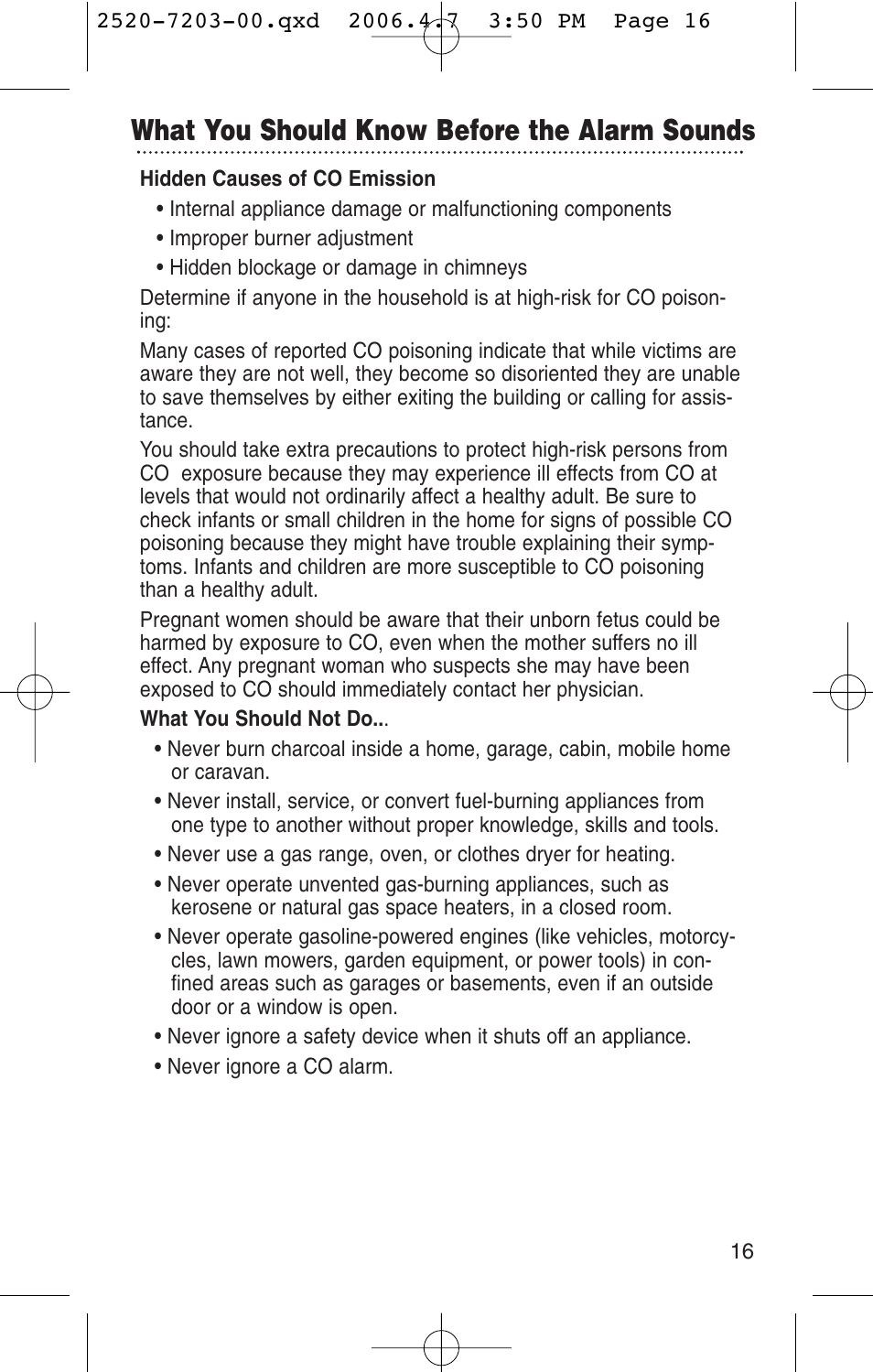 What you should know before the alarm sounds | Kidde KN-COPD-3-UK User Manual | Page 18 / 29