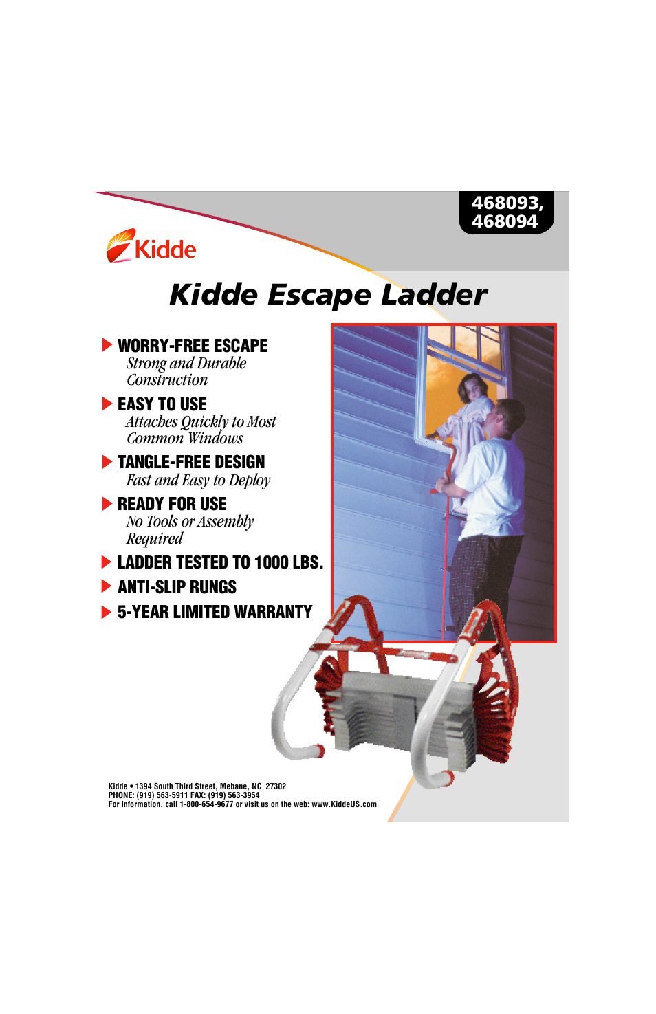 Kidde 468094 User Manual | 2 pages