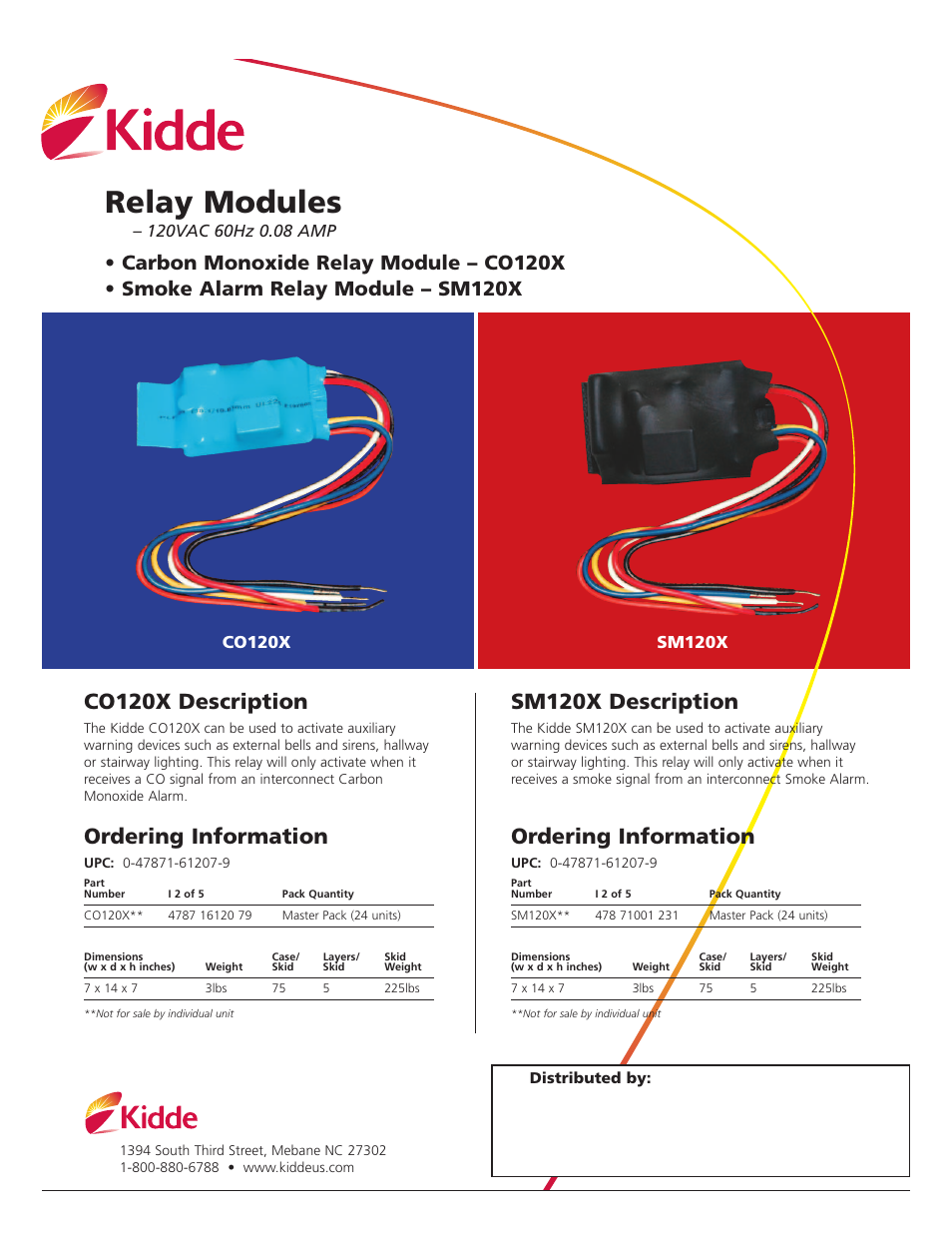 Kidde Co120x User Manual | 1 page