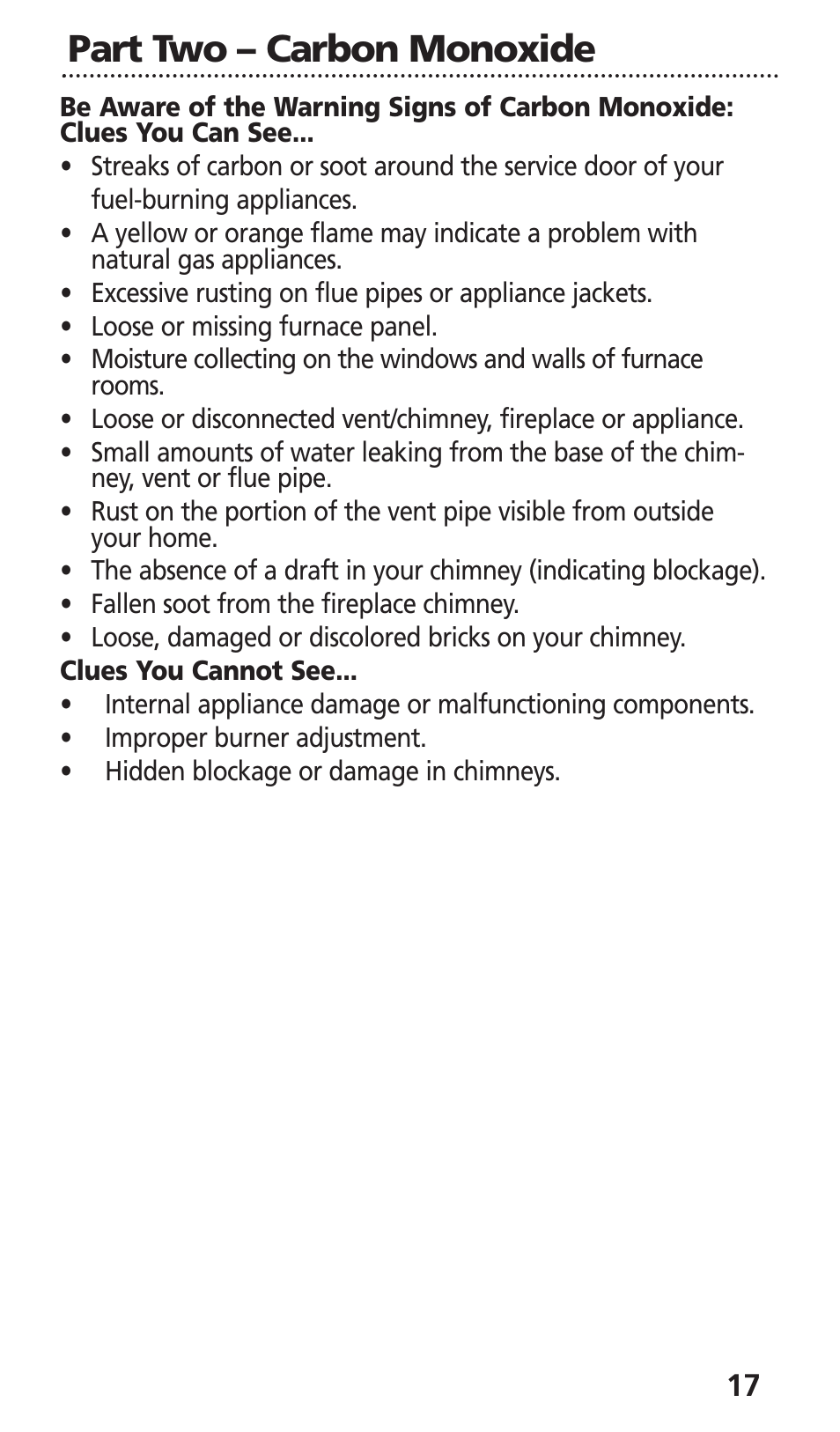 Part two – carbon monoxide | Kidde KN-COB-LCB-A User Manual | Page 19 / 25
