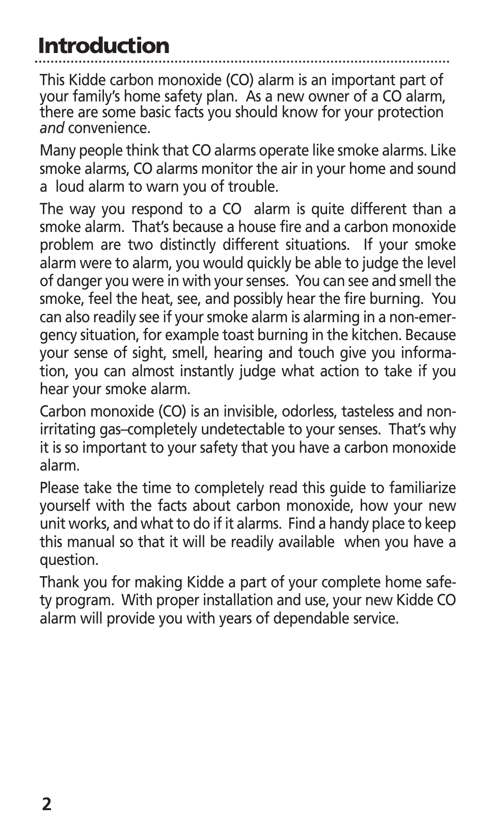 Introduction | Kidde KN-COB-LCB-A User Manual | Page 4 / 25
