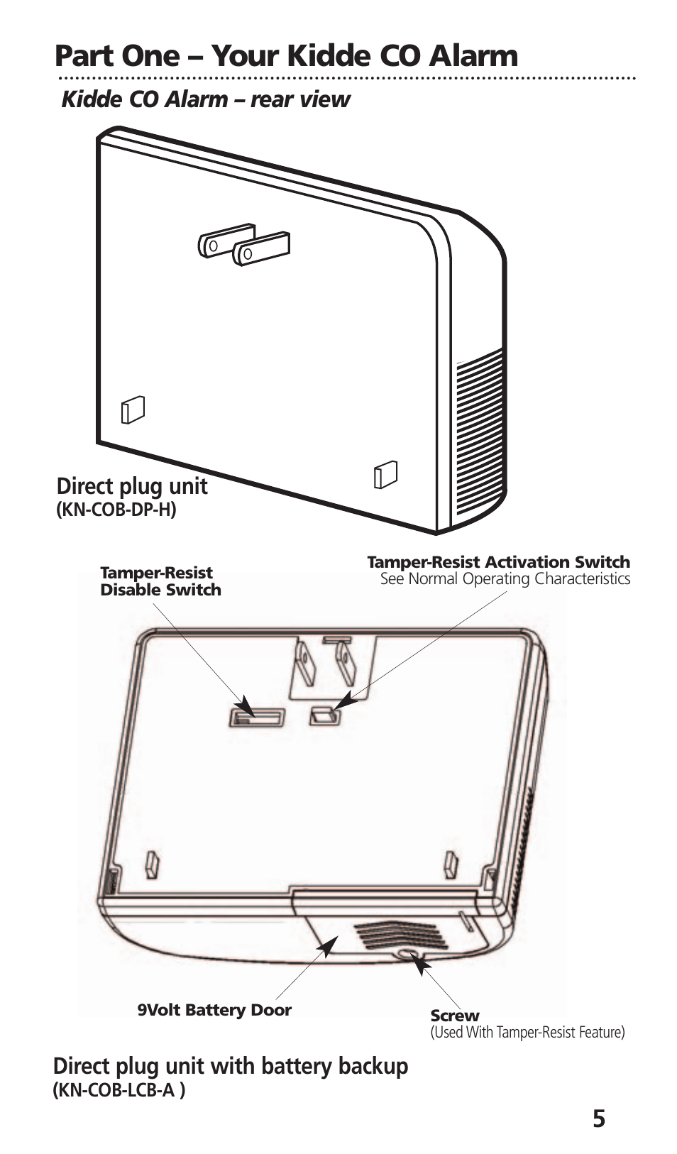 Part one – your kidde co alarm | Kidde KN-COB-LCB-A User Manual | Page 7 / 25