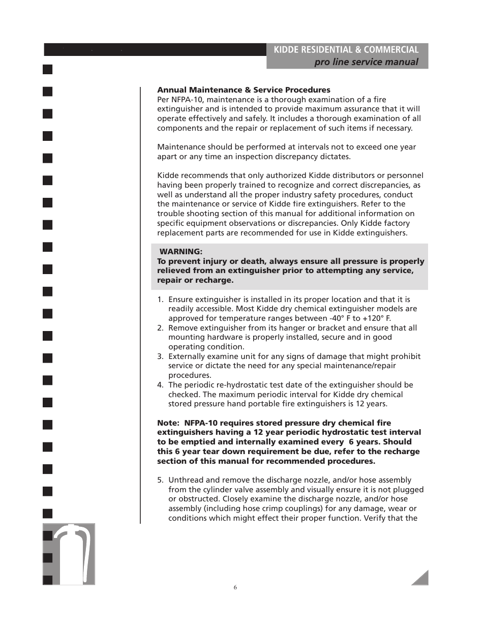 Kidde Pro line User Manual | Page 6 / 16