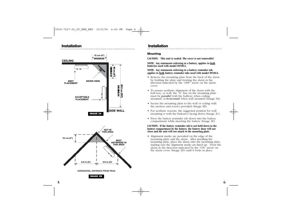 Kidde 0915CA User Manual | Page 4 / 12