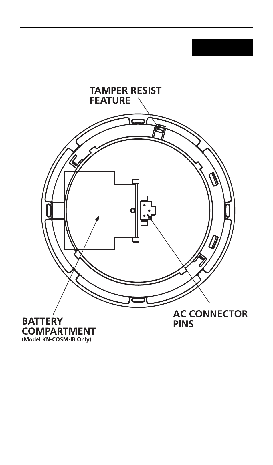 Back | Kidde Combination Smoke and Carbon Monoxide Alarm KN-OOSM-IB User Manual | Page 5 / 67