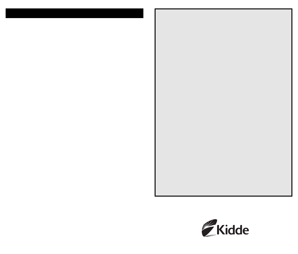 Maintenance | Kidde KN-COPP-B-LS (900-0230) User Manual | Page 10 / 20