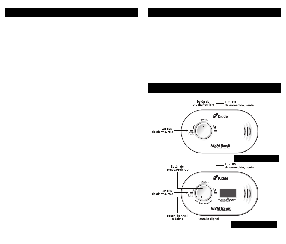 Información sobre el monóxido de carbono | Kidde KN-COPP-B-LS (900-0230) User Manual | Page 15 / 20