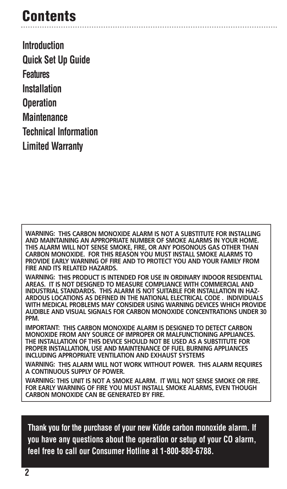 Kidde KN-COPP-3 User Manual | Page 2 / 32