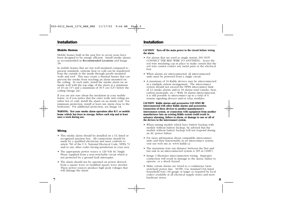 Kidde 1276CA User Manual | Page 5 / 14