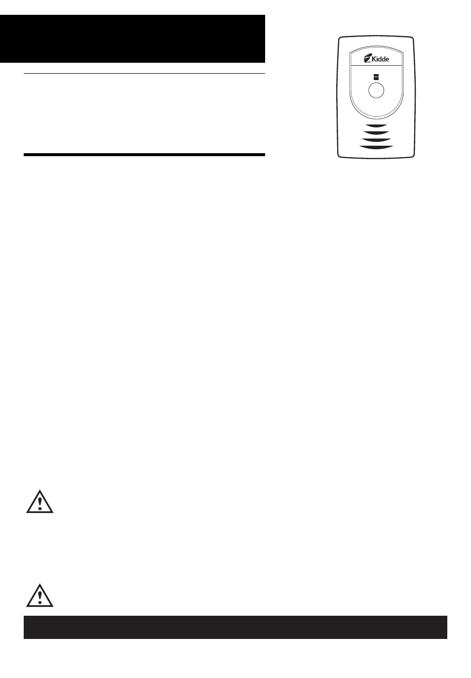 Kidde RF-SND User Manual | 11 pages