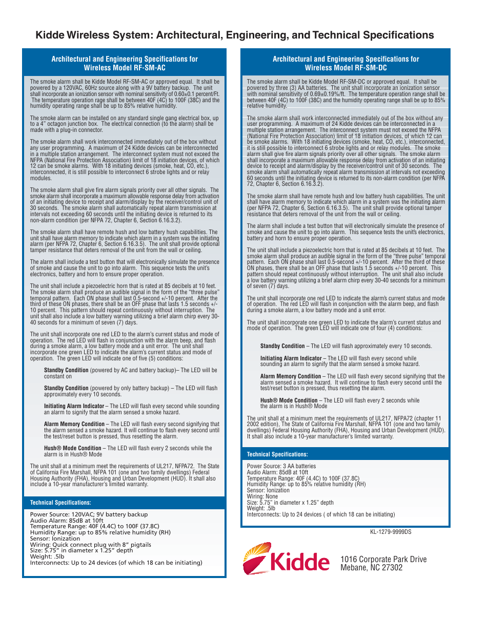 Kidde Smoke Alarm User Manual | Page 2 / 2