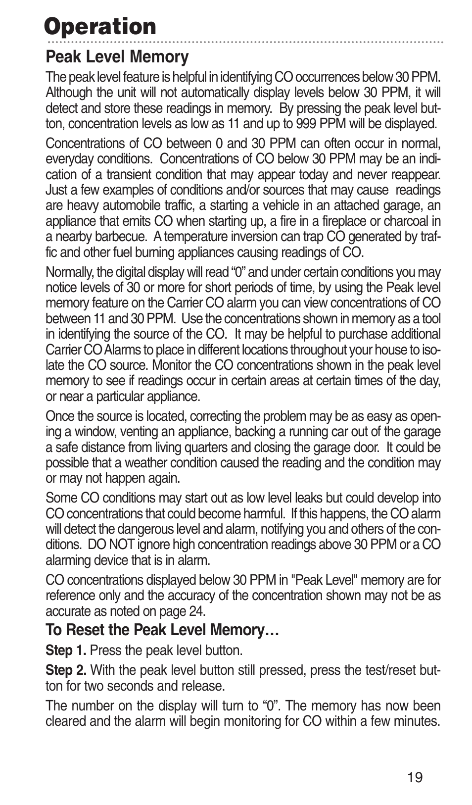 Operation | Kidde KN-COPP-3-RC User Manual | Page 23 / 35