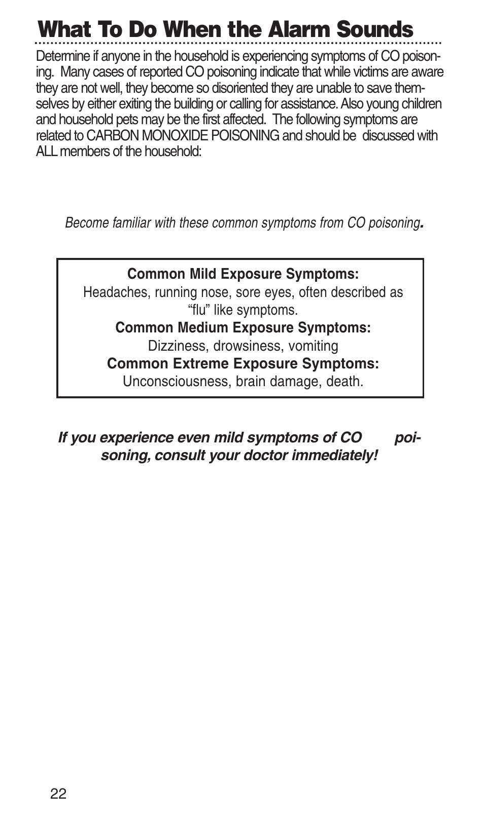 What to do when the alarm sounds | Kidde KN-COPP-3-RC User Manual | Page 26 / 35