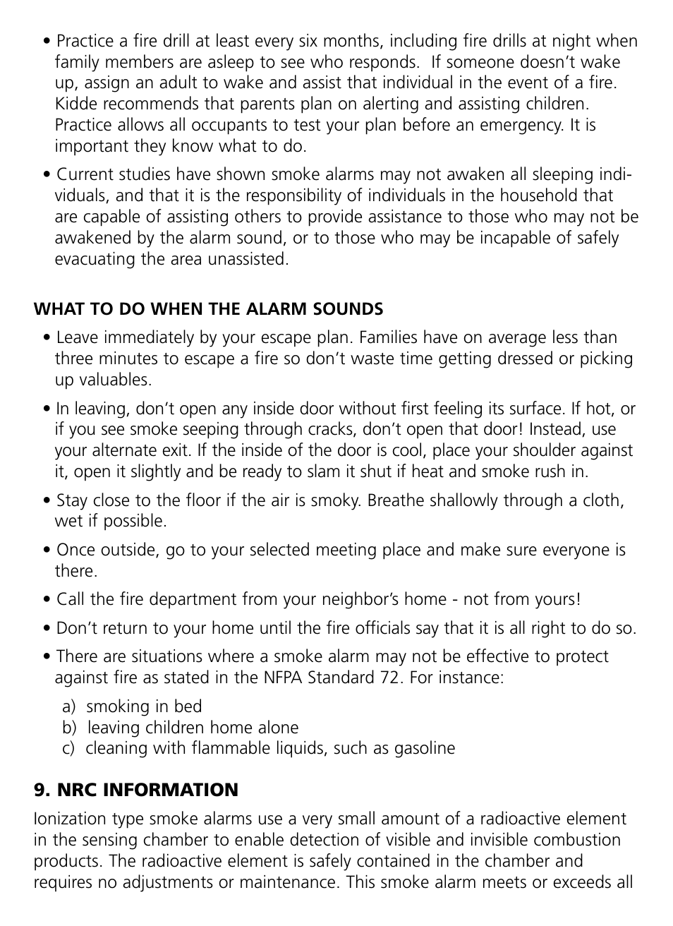 Kidde RF-SM-ACDC User Manual | Page 18 / 22
