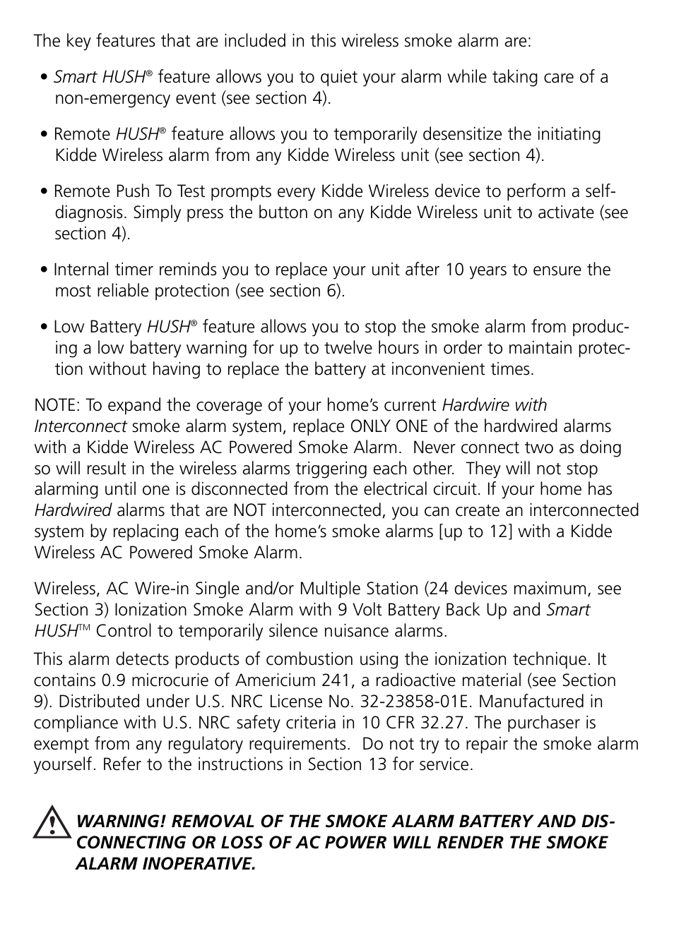 Kidde RF-SM-ACDC User Manual | Page 2 / 22