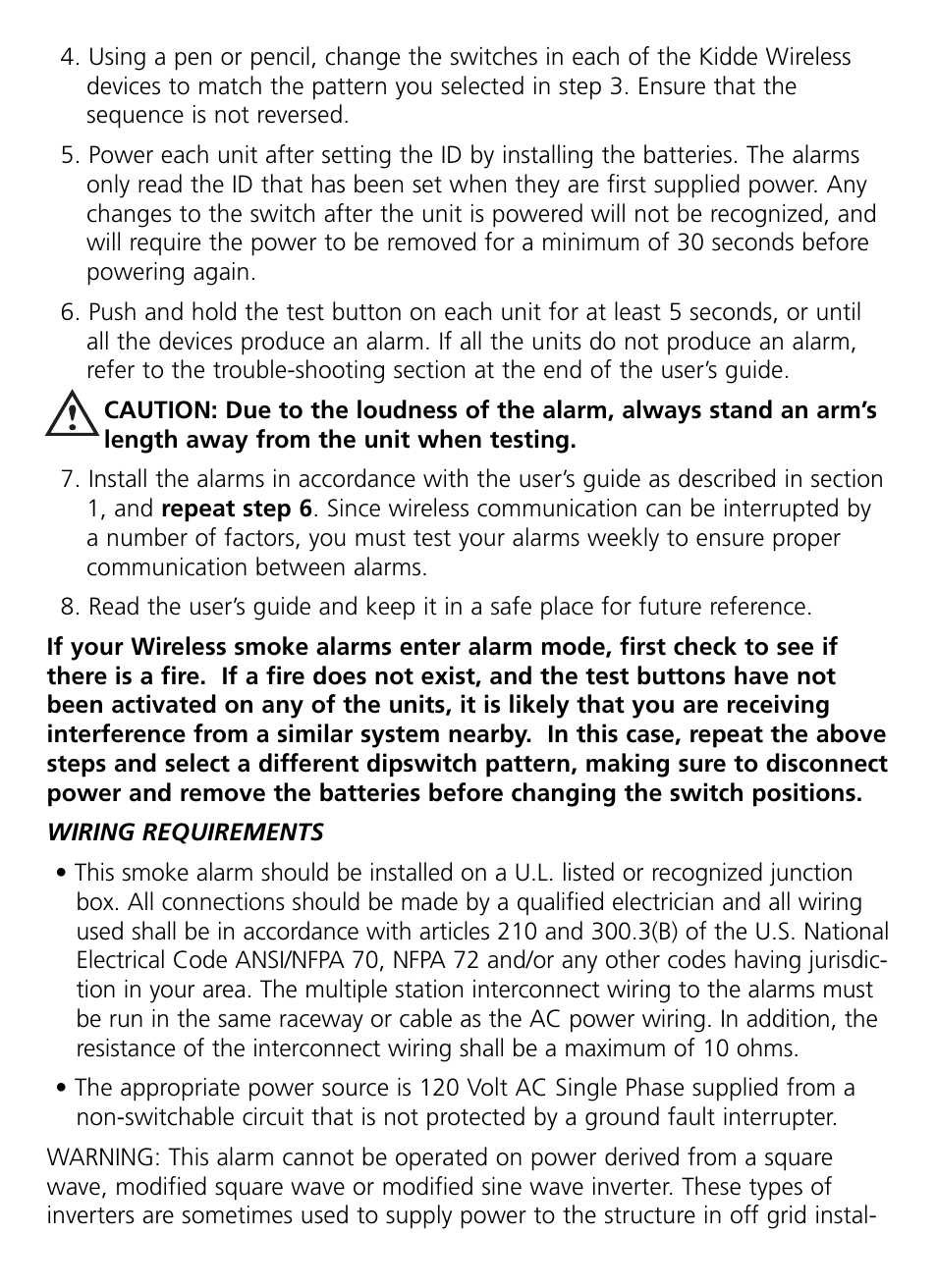 Kidde RF-SM-ACDC User Manual | Page 7 / 22