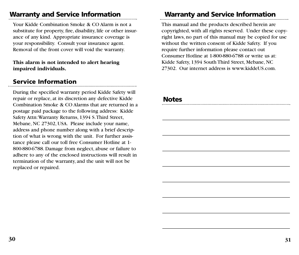 Kidde KN-COSM-B User Manual | Page 17 / 18