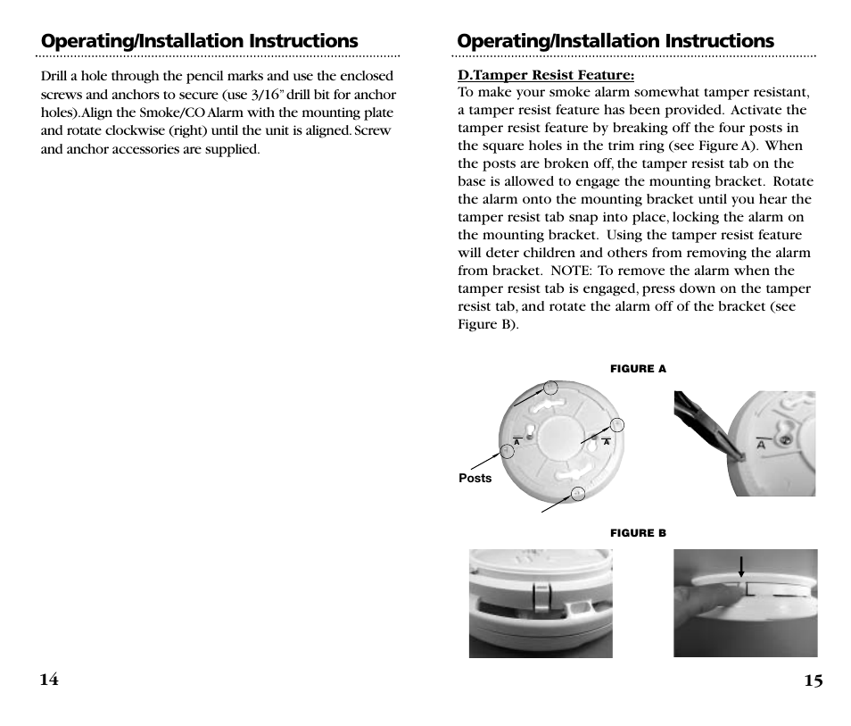 Operating/installation instructions | Kidde KN-COSM-B User Manual | Page 9 / 18