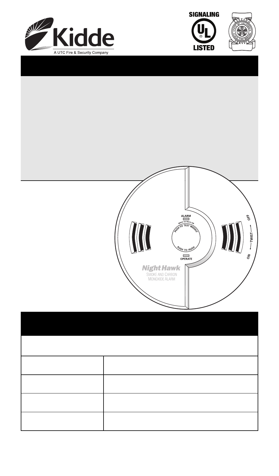 Kidde KN-COSMXTR-B User Manual | 33 pages