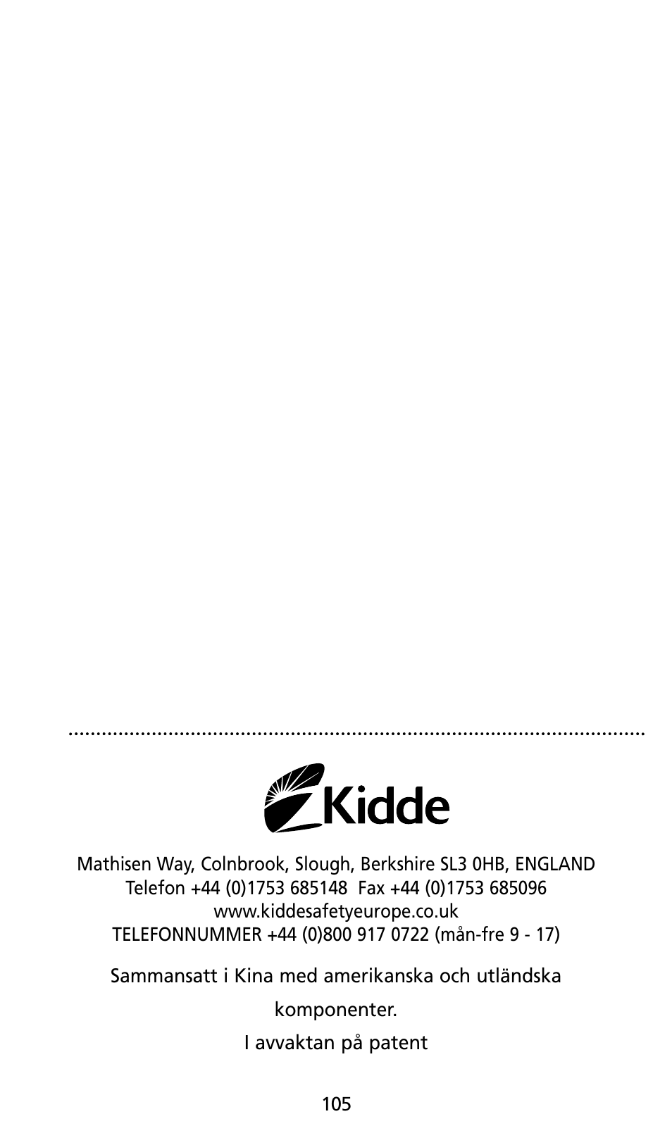 Kidde SMOKE AND CARBON MONOXIDE ALARM User Manual | Page 105 / 106