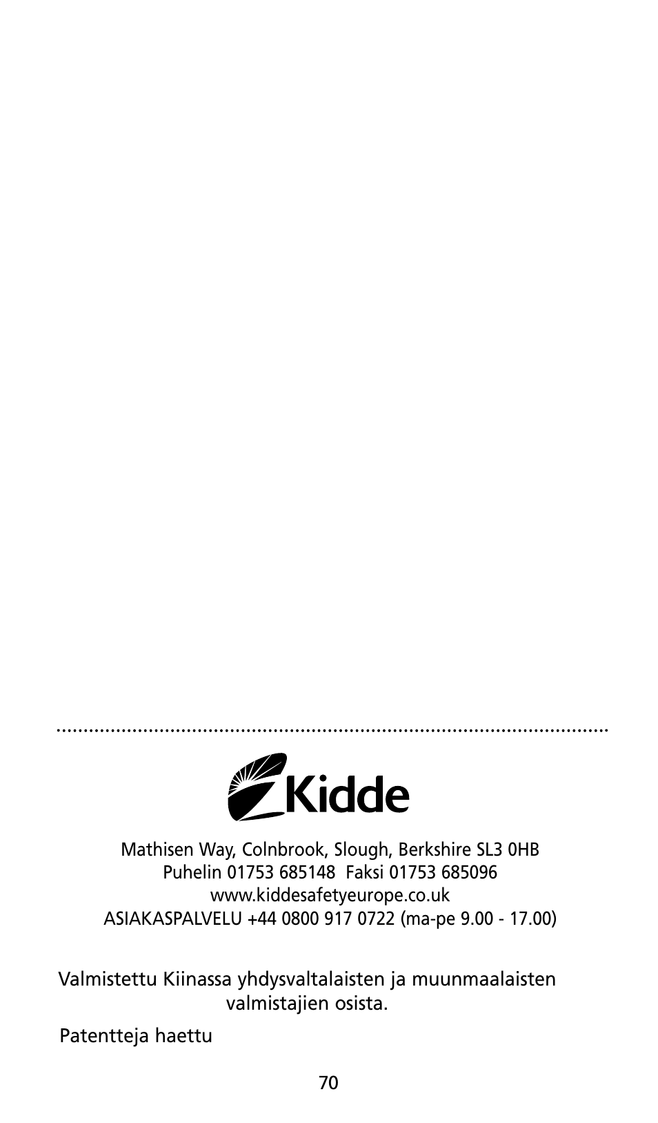 Kidde SMOKE AND CARBON MONOXIDE ALARM User Manual | Page 70 / 106