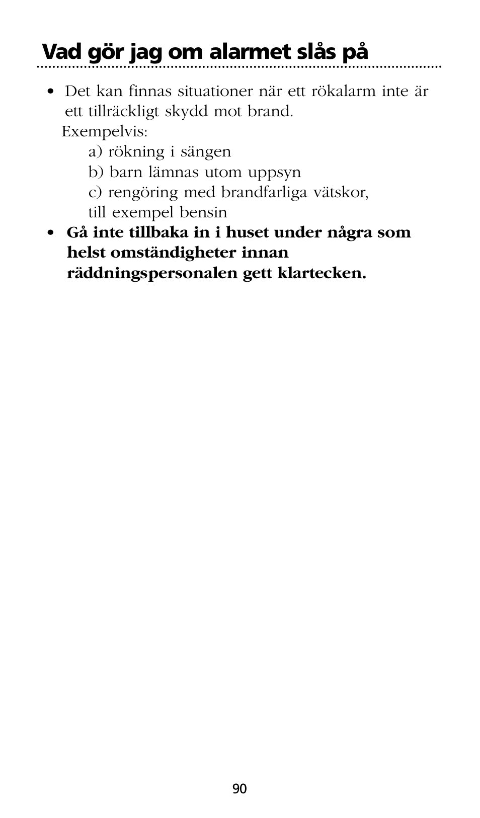 Vad gör jag om alarmet slås pе | Kidde SMOKE AND CARBON MONOXIDE ALARM User Manual | Page 90 / 106